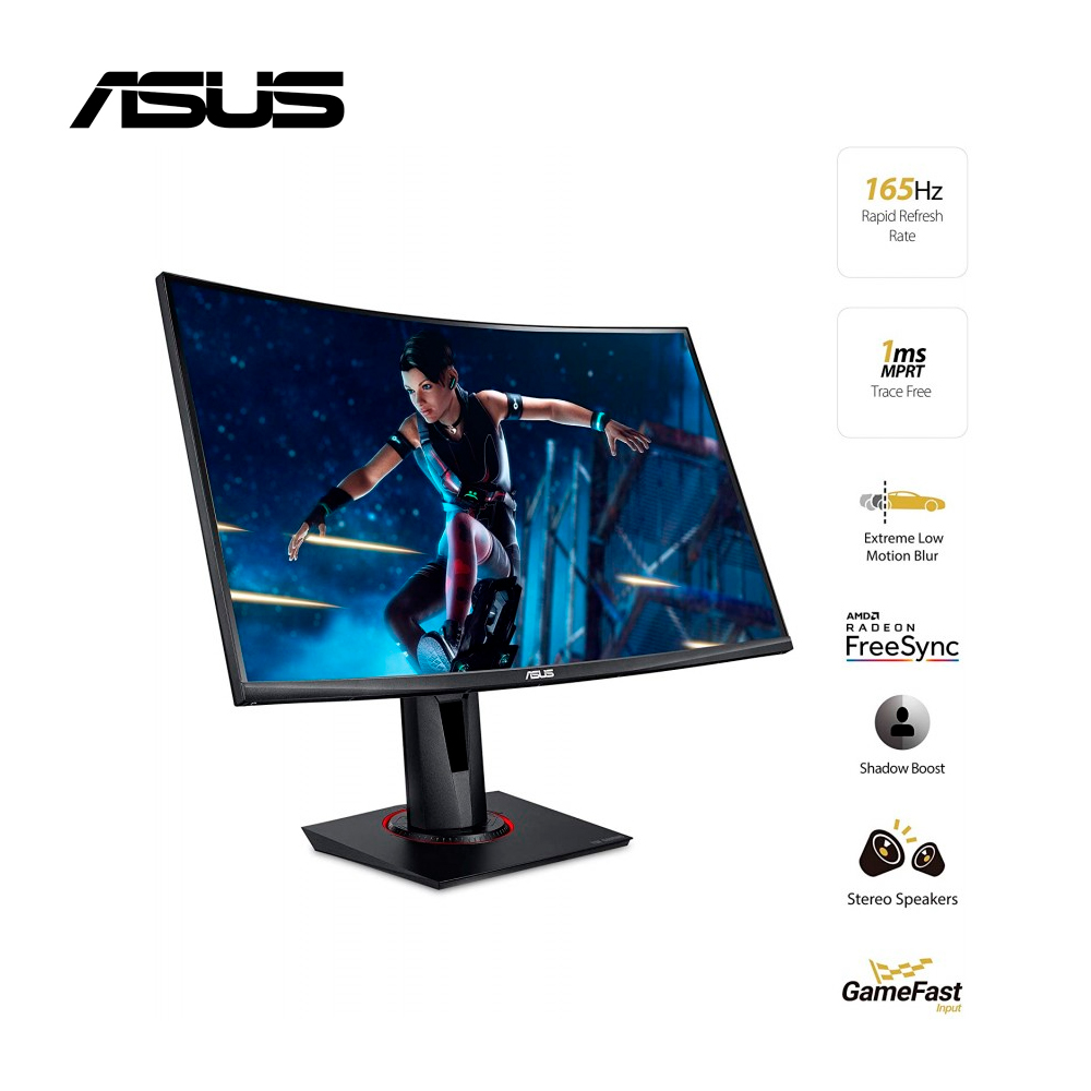 MONITOR ASUS TUF GAMING VG27VQ 27 CURVO FHD 1MS 165HZ